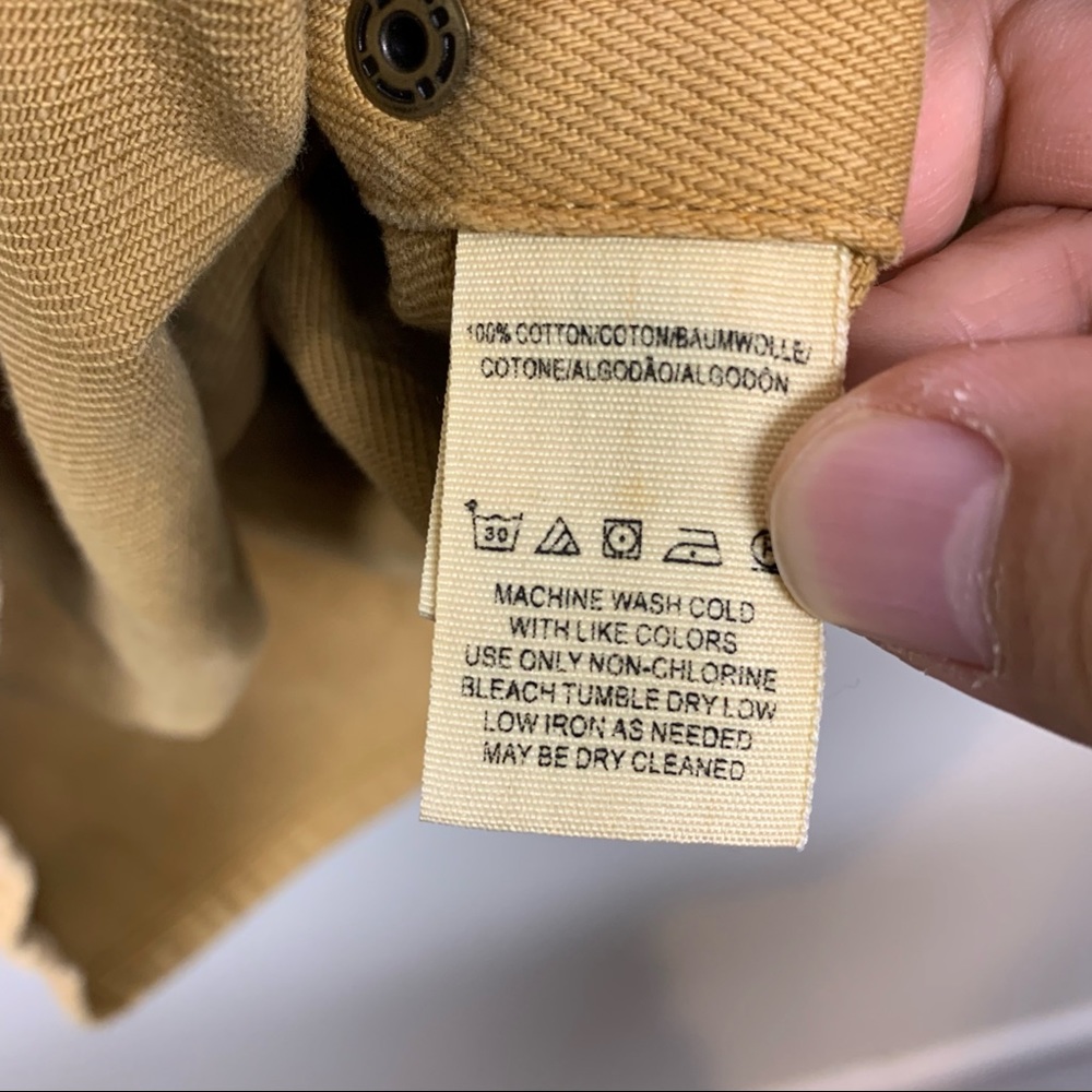 Free People Mustard Yellow Button-Side Denim Pinafore Jumper - Picture 8 of 11